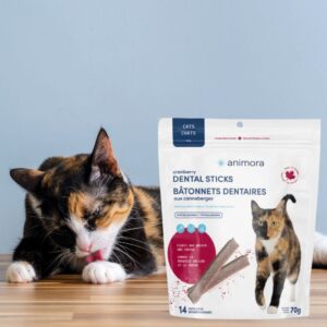 Bâtonnets dentaires aux canneberges pour chats